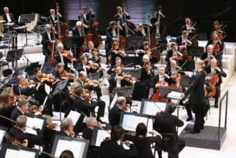 Helsinki Philharmonic Orchestra playing a concert